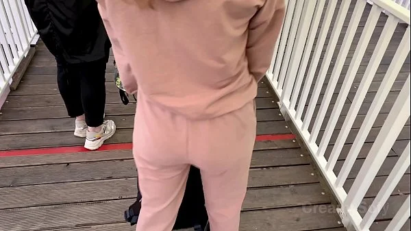 I barely had time to swallow hot cum! Risky public sex on ferris wheel - CreamySofy videos