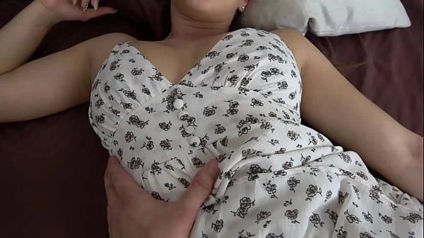 The guy wakes up his girlfriend's sister and offers to suck his big cock videos