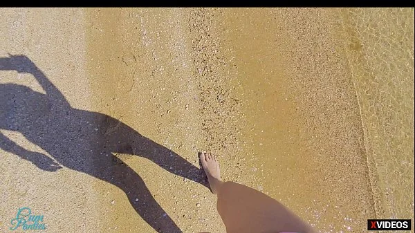 OMG STRANGER CUM IN MY PANTIES ON THE BEACH videos