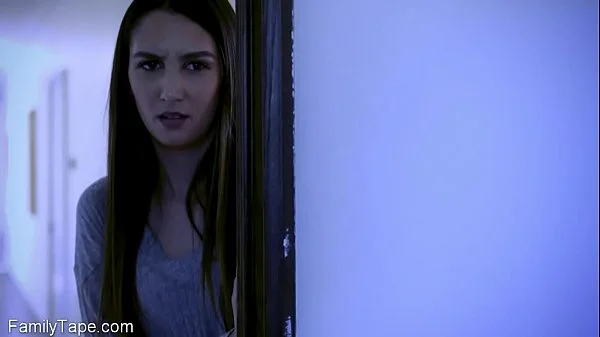 Stepdad stick his big dick into her during massage videos