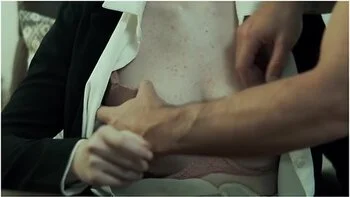 The Button Stops The Time - Nathan Undresses Hazel Moore, Fucks Her And Cums On Her Hairy Pussy videos