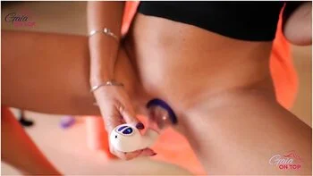 Pumping Pussy And And Fuck With A Glass Whip Dildo - Gaia Squirting With Gaia On Top videos