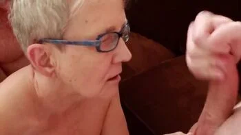 Dirty Granny Cuckold Scene 04 - Blowjob Threesome & Cumshot videos