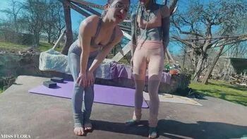 JOI POV Yoga Pants Stretching with Tattooed Neighbor Anuskatzz videos