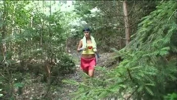 Old and Young Threesome Fucking at Picnic with Big Tits Blonde and Brunette videos