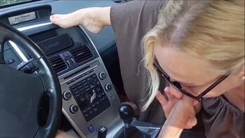 Blonde Mature Wife Selena Gets Daily Creampie in Car Blowjob videos