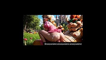 SexxyAnime Teen Fucked Hard in Bush Creampie videos