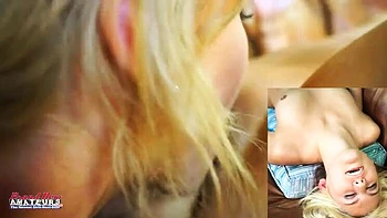 Blonde Teens Bailey & Olyssia Suck Dick and Swallow Cum in Kinky Audition videos