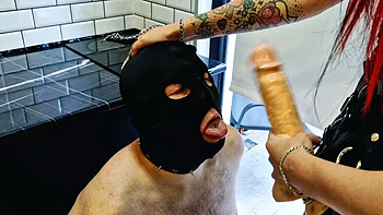 Mistress Nika Face Fucks Slave Deep Throat Spit Humiliation Strapon Pegging videos