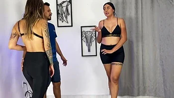 Big Cock Gym Trainer Fucks Me and My Sister-in-Law Molly Smith in Threesome - Melani Rincon videos
