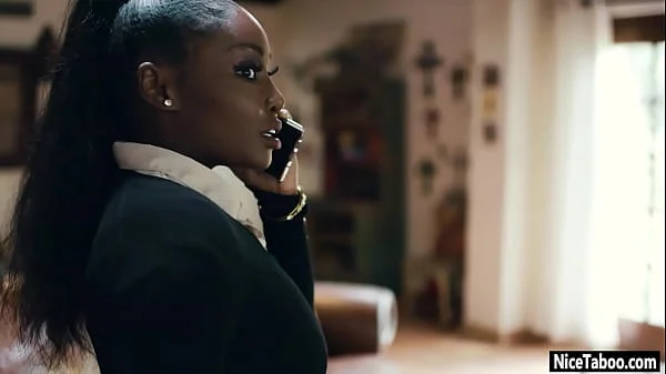 Curved black MILF Osa Lovely fucked by perverted guy after cock sucking videos