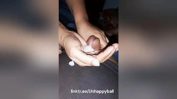 Sana Given A Blowjob And Sammer Cum In Her Hands videos