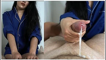 Thai Massage (he Cums So Fast). Premature Ejaculation, Slow Handjob Becomes So Sloppy With Cum In Face videos