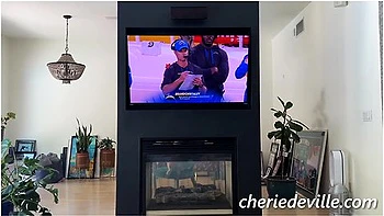 Pov: Stepmom Bounces On It During The Big Game With Cherie Deville videos