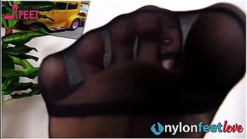 Brunette Spreads Her Toes In Nylons With Petra Feet videos