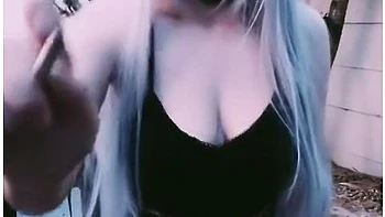 Horny Alternative Girl Smoker Shows Her Pussy (fetish) videos