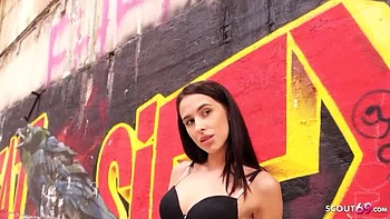 Skinny Teen Alyssa Bounty Rough Outdoor Fuck with Big Cock in Berlin videos