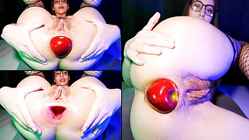 Hairy Brunette Wonder Ivy Takes Hardcore Anal Gape with Fishnet and Plug Close Up videos