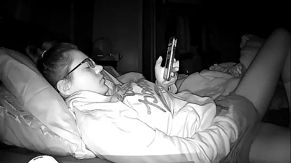 Peephole Camera Young h. Whore Masturbating Furiously to Porn videos