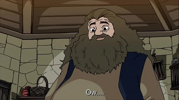 Fat man destroys teen pussy (Hagrid and Hermione) videos