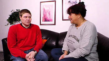 Redhead MILF Sucks Dick and Gets Fucked - Big Tits Blowjob and Cum in Mouth videos