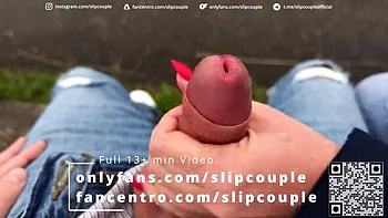 Super Risky Public Handjob on a Bench and Pier - SlipCouple Outdoor Adventure videos