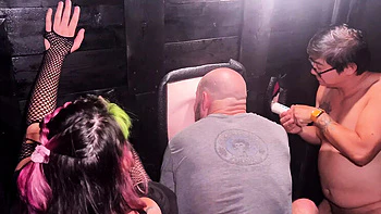 Glory Hole Sluts: Pussy Riot Strippers Moaning & Squirting in Adult Theater - HD Group Sex videos