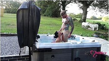 Passionate Outdoor Sex In Hot Tub On Naughty Weekend Away videos