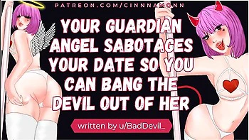 Banging Your Guardian Angel And Devil Asmr Erotic Audio Roleplay Blowjob Deepthroat videos