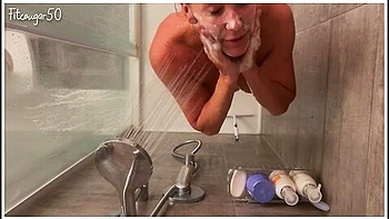 Shower Cam Washing Myself - Bianca Fitcougar videos