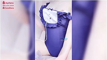 High-leg Maid In Swimsuit. Masturbation. Japanese Amateur videos