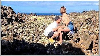 Made In Canarias In A Perfect Blowjob In Such A Beautiful Place, Couple Naemyia videos