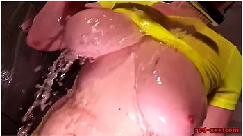 Gets All Soaped Up In The Shower With Red Xxx videos