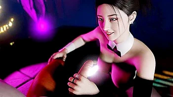 Beautiful Big Breasted Dancer Cosplay Bunny Rabbit - 3d Animation 4k videos