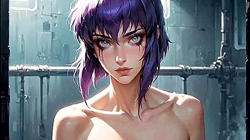 Cyberpunk Cyborg Girl Having Fun videos