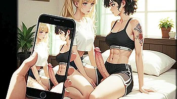 Car Toon - Stepsister Seduces Stepbrother Invited Her Lesbian Friend While Parents Arent Home - 3 videos