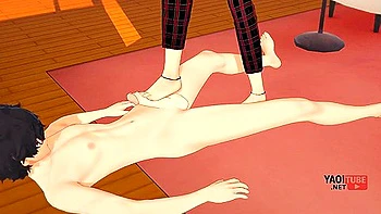 Persona 5 Yaoi - Ren Amamiya X Ryuji Sakamoto Footjob And Anal Sex - Car Toon And Amamiya Ren videos