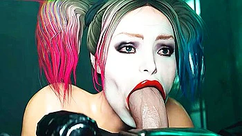 Sucks And Fucks Batman - Car Toon And Harley Quinn videos