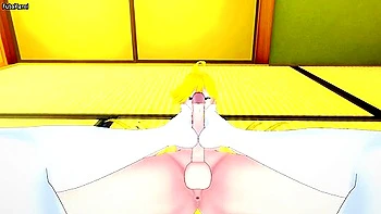 Car Toon In Giving Futanari Panty Anarchy From Panty And Stocking A Footjob! videos