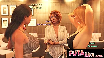 3dx - Big Dicked Futa Babes Fucking Hard In The Reading Room videos