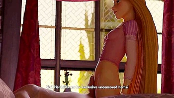 Car Toon - Long-haired Beauty Takes Control: Rapunzels Sensual Cowgirl & Deep Throat Fantasy videos