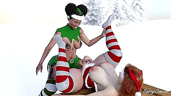 Santa Caught Futa Elf Anal Fucking His Wife Mrs. Clause On Christmas Day - Sassycomics With Christian Xxx And Car Toon videos
