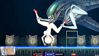 Big Ass Blonde In The Biggest Aliens Dick In This Game - Alien Quest Eve videos
