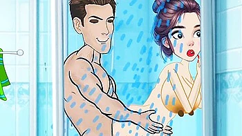 Car Toon In Fucking Wife Under The Shower, Inserted Huge Dick Inside Girls Pussy videos