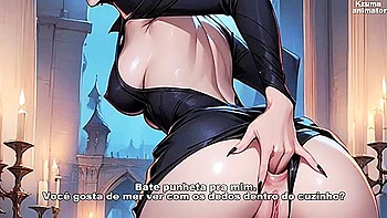 Malevola Fodendo Com Seu Prisioneiro E Guiando Sua Punheta - Hentai Joi Punheta Guiada videos