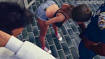 Suckold Husband Watches Black Cop Fucking His Wife Megan Outdoors videos