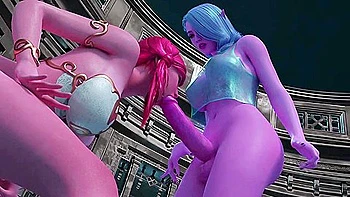 Elven With Futa Cock Cum On Face And Big Tits Of A Beautiful Girl After Sex videos