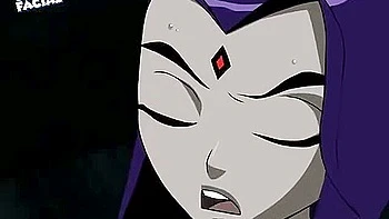 Lesbian Anime: Girlfriends Starfire And Raven Fuck With Strapon videos