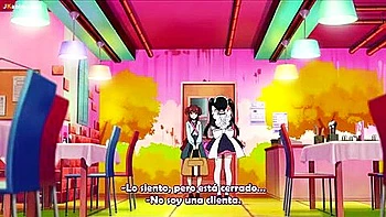 A beautiful girl and a slightly older maid get into a war with the maids from an affiliated store? videos