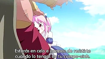 A monster pig's big cock is put in her mouth and she cums in her mouth, rubbed by her big tits and bukkake videos